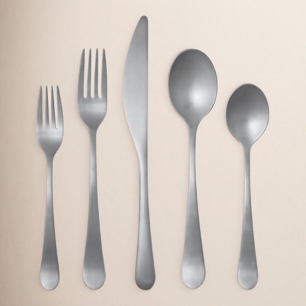 Gourmet Settings Maddox Satin 20pc Flatware Set, Service for 4
